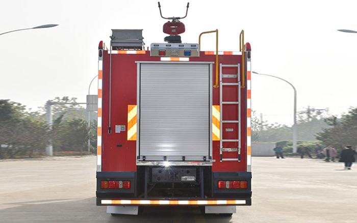 豪沃后双桥干粉泡沫联用消防车