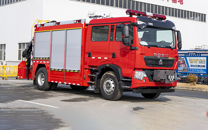 豪沃单桥抢险救援消防车