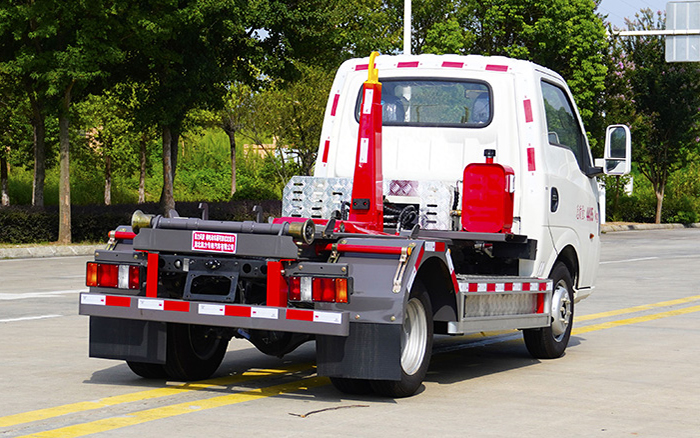 东风华神纯电车厢可卸式垃圾车