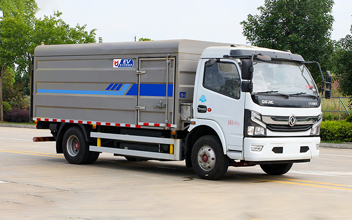东风凯普特纯电密封式桶装垃圾车