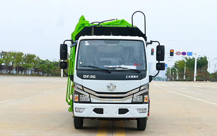 东风D6自装卸式垃圾车 侧装