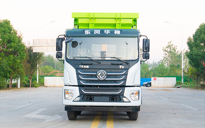 东风华神前四后八车厢可卸式垃圾车
